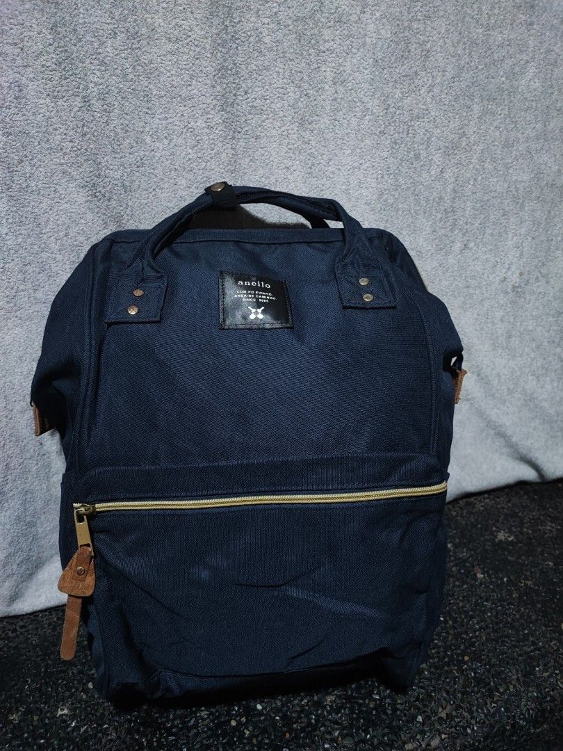 Anello Navy Blue Canvas Backpack (Category: Backpacks) located in Baguio. Submitted by jayrgijc52758 (Listing ID 1466977932, Image 1). Description: Anello Classic size May dumi sa loob (washable) 500.