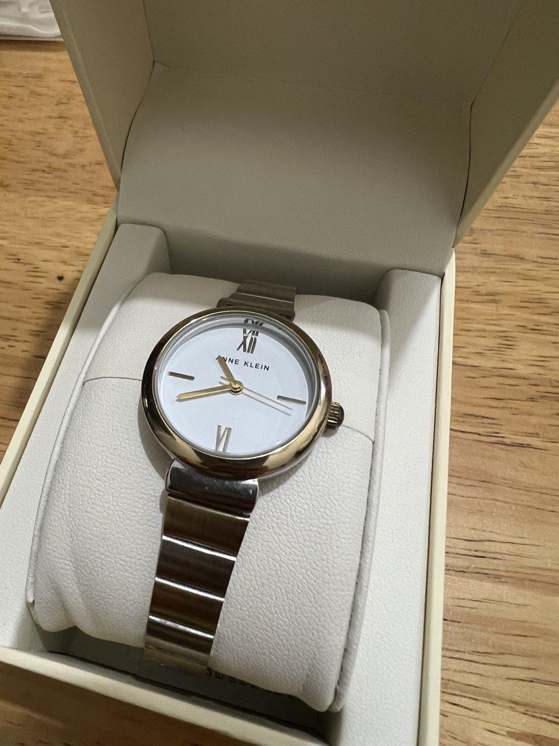 Anne Klein Two Tone Watch (Category: Women's Watches) located in Antipolo. Submitted by jirahchan (Listing ID 1467058755, Image 2). Description: • original, comes with box, never used, bought from the US • silver and gold color, alloy • model: AK-5191 • needs battery replacement (bought as a gift then 6 months later pa nabigay sakin) • rfs: need funds for my upcoming trip.