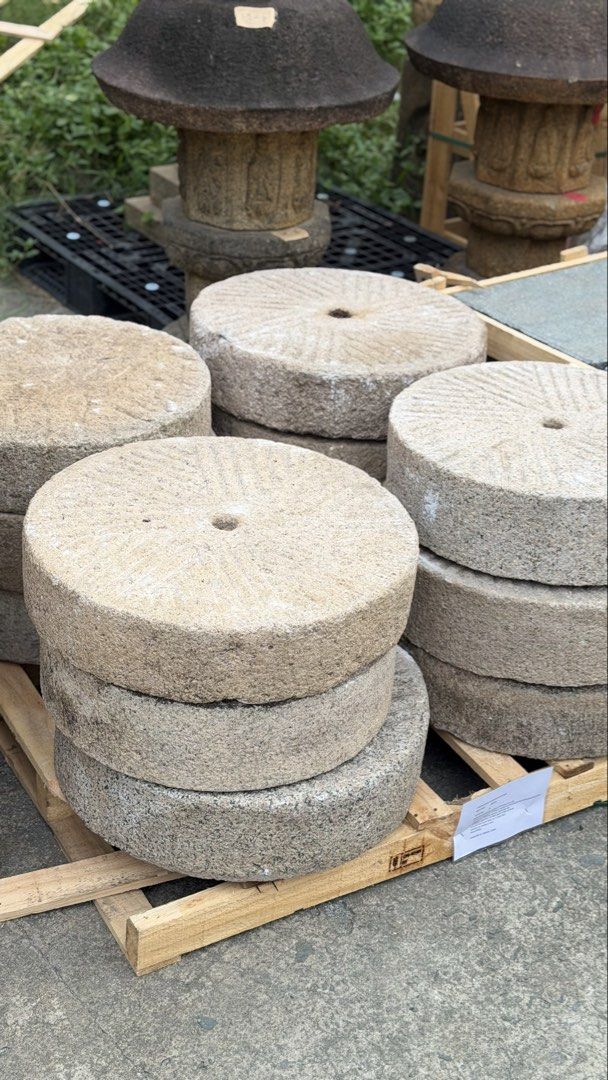 Antique Millstones (Category: Announcements) located in Taguig. Submitted by ivyzurc (Listing ID 1467152869, Image 3). Description: 🇯🇵 RARE ANTIQUE JAPANESE ISHI-USU COLLECTION PAINSTAKINGLY COLLECTED PIECE BY PIECE IN JAPAN — EXTREMELY RARE TO FIND IN THIS QUANTITY. A RARE OPPORTUNITY FOR COLLECTORS & LANDSCAPE DESIGNERS Not simply a collection of old stones. This is a carefully accumulated collection of Japanese Ishi-usu (石臼) — traditional Ja