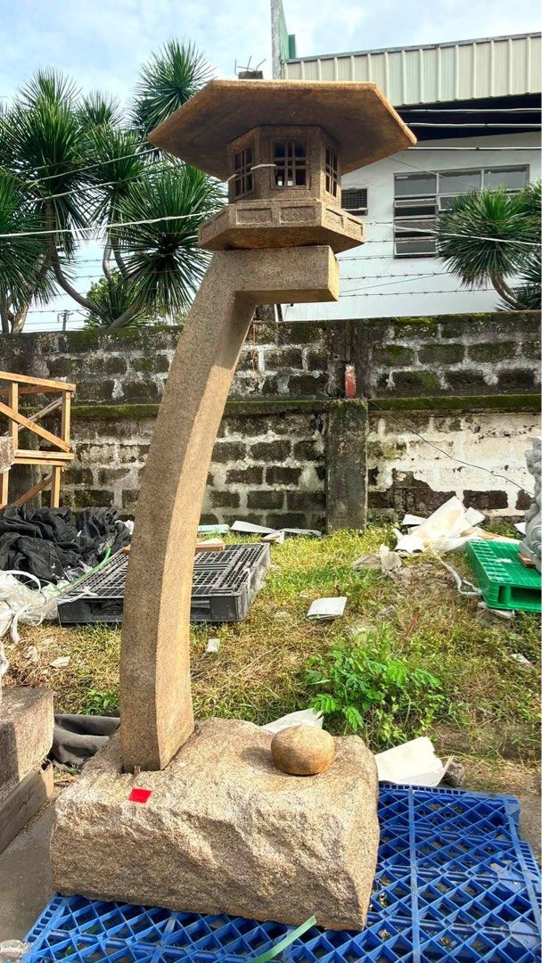 Antique Rankei Stone Lantern (石灯籠 (Category: Announcements) located in Taguig. Submitted by ivyzurc (Listing ID 1467154880, Image 1). Description: ✨ A TIMELESS INVESTMENT & ANTIQUE MASTERPIECE FOR FINE GARDENS ✨ Standing at a commanding 7.5 feet, this rare Vintage Rankei Stone Lantern (石灯籠) is hand-carved from solid natural granite. Estimated from the mid-to-late 20th century, it features an authentic natural weathered patina—making it both a bre