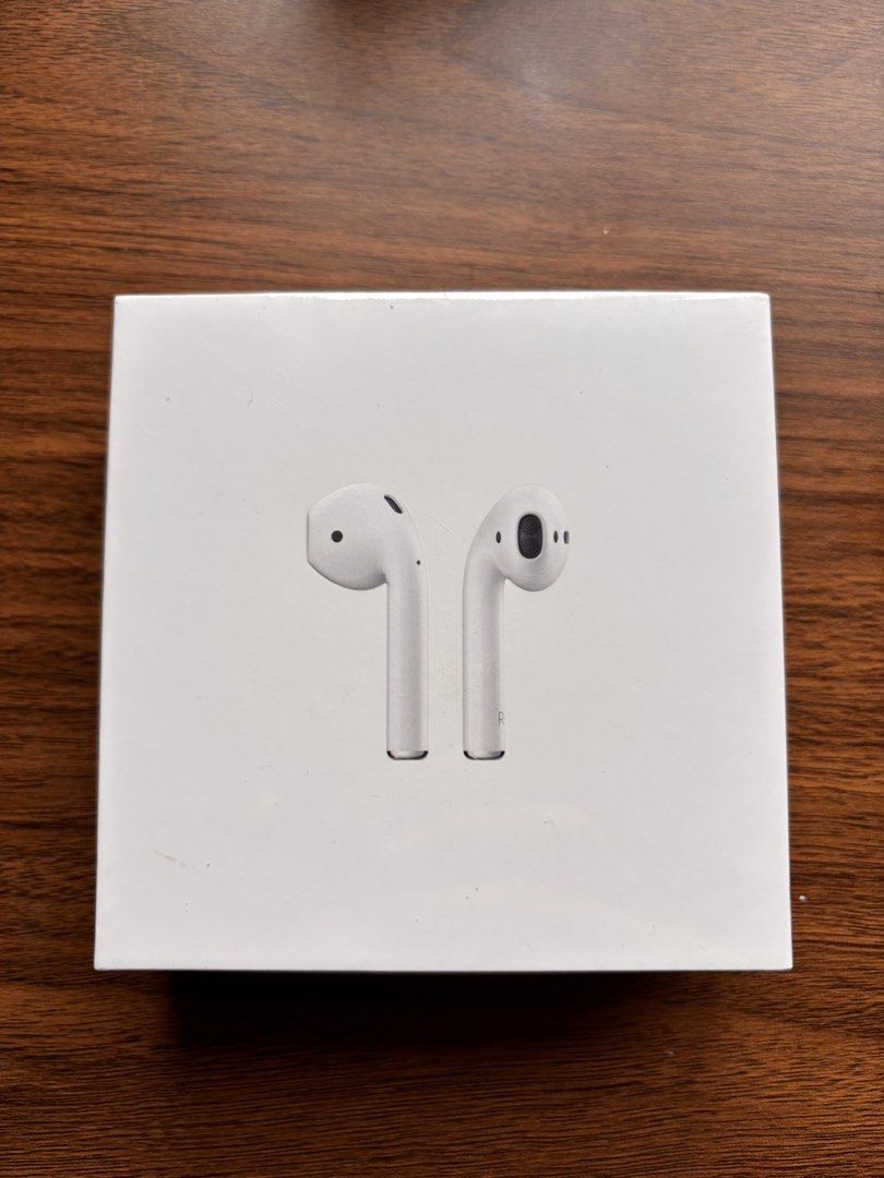 Apple AirPods 2 (Category: Earphones) located in Taguig. Submitted by hey_patzu (Listing ID 1467010234, Image 1). Description: Brand New Apple AirPods 2. Sealed and unopened. Came from PowerMac Center, but I was gifted a newer model. Price is negotiable .