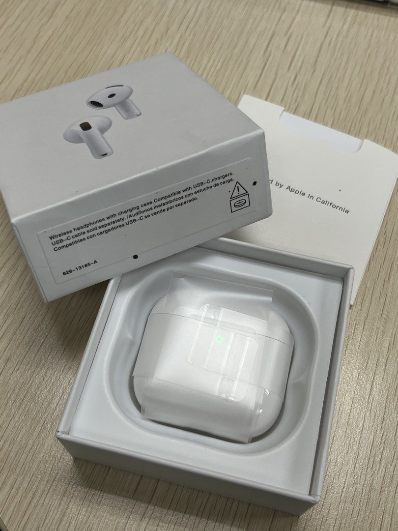 Apple AirPods 4 with Active Noise Cancellation (Category: Earphones) located in Tarlac. Submitted by ajtls (Listing ID 1467162571, Image 1). Description: - Item: Apple AirPods 4 with Active Noise Cancellation - Condition: Brand new, never used (box opened only to check contents) - negotiable for sure buyer.