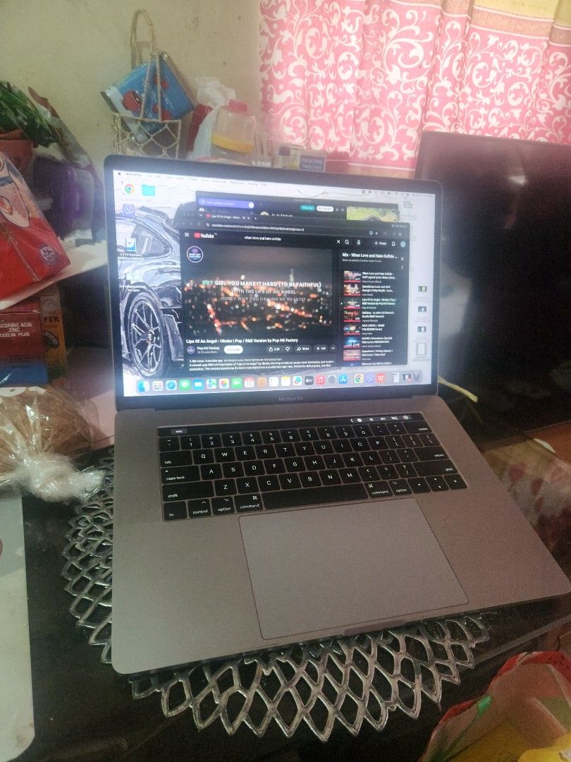 Apple MacBook Pro 2017 14 inch touch bar (Category: Laptops & Notebooks) located in Manila. Submitted by dj3002 (Listing ID 1467054637, Image 1). Description: no issue 512 gb i7 16gb ram unit and org charger - Color: Space Grey - Keyboard: QWERTY layout with large trackpad - Condition: Clean body with minimal edge wear, clear and fully functional screen - Performance: Runs macOS smoothly, great for work, school, and daily browsing - Battery: Hold