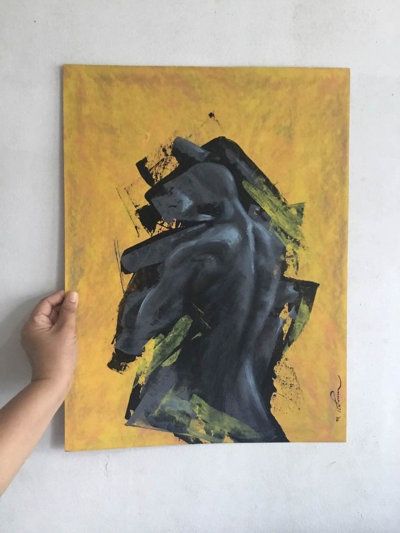 Artwork / Painting ( Unframed )" Dormant Enigma " (Category: Art & Prints) located in Santa Rosa. Submitted by teph.l (Listing ID 1467045386, Image 2). Description: “Dormant Enigma” Unframed Painting Php 5,000 Medium: Acrylic latex on multipurpose board Size: approx 20 x 15 inches Ap Marfil 2026 MOP: GCASH Shipment: LBC/ Lalamove Shipping fee shouldered by the buyer.