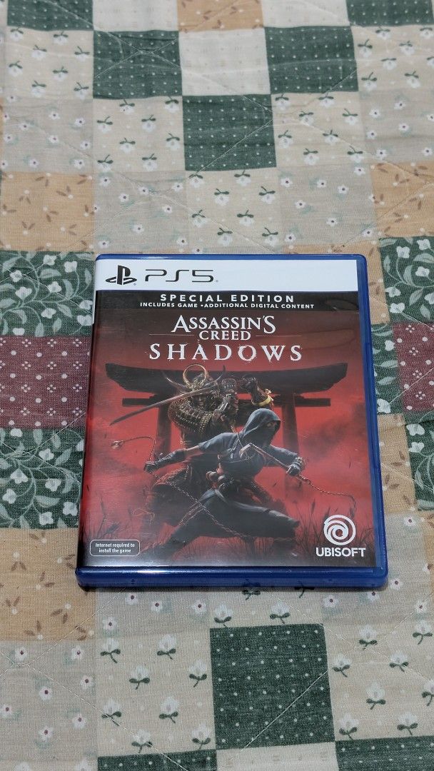 Assassin's Creed Shadows Special Edition PS5 (Category: PlayStation) located in Quezon City. Submitted by jbablan (Listing ID 1467047268, Image 1). Description: - Platform: PlayStation 5 (Physical Disc) - Edition: Special Edition (includes base game + extra digital content) - Condition: Clean case and disc, tested and working perfectly - Compatibility: Region compatible with local PS5 consoles - Ideal for: Both longtime series fans and newcomers 