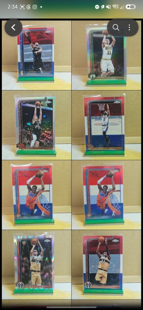Assorted characters (Category: Raw Singles) located in Las Pinas. Submitted by kapkards (Listing ID 1467027858, Image 2). Description: Price ranges 50-400 Add 80 for shipping.