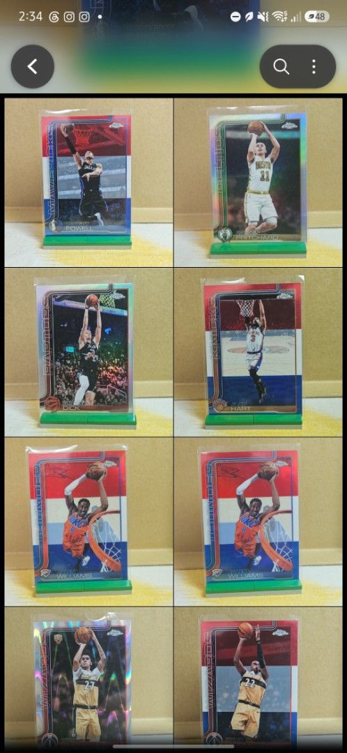 Assorted characters (Category: Raw Singles) located in Las Pinas. Submitted by kapkards (Listing ID 1467027858, Image 1). Description: Price ranges 50-400 Add 80 for shipping.