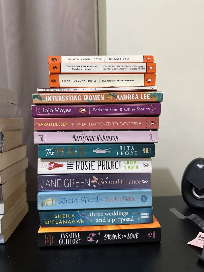 Assorted Fiction and Mystery Books Bundle Sherlock Holmes (Category: Storybooks) located in Marikina City. Submitted by faithdbernaldez (Listing ID 1467162904, Image 1). Description: take all 14 books for ₱1200 🥰 well loved copies. you may pm me for book conditions. 📍Marikina 💳 MariBank, GoTyme 📦 j&t (sf c/o buyer) .
