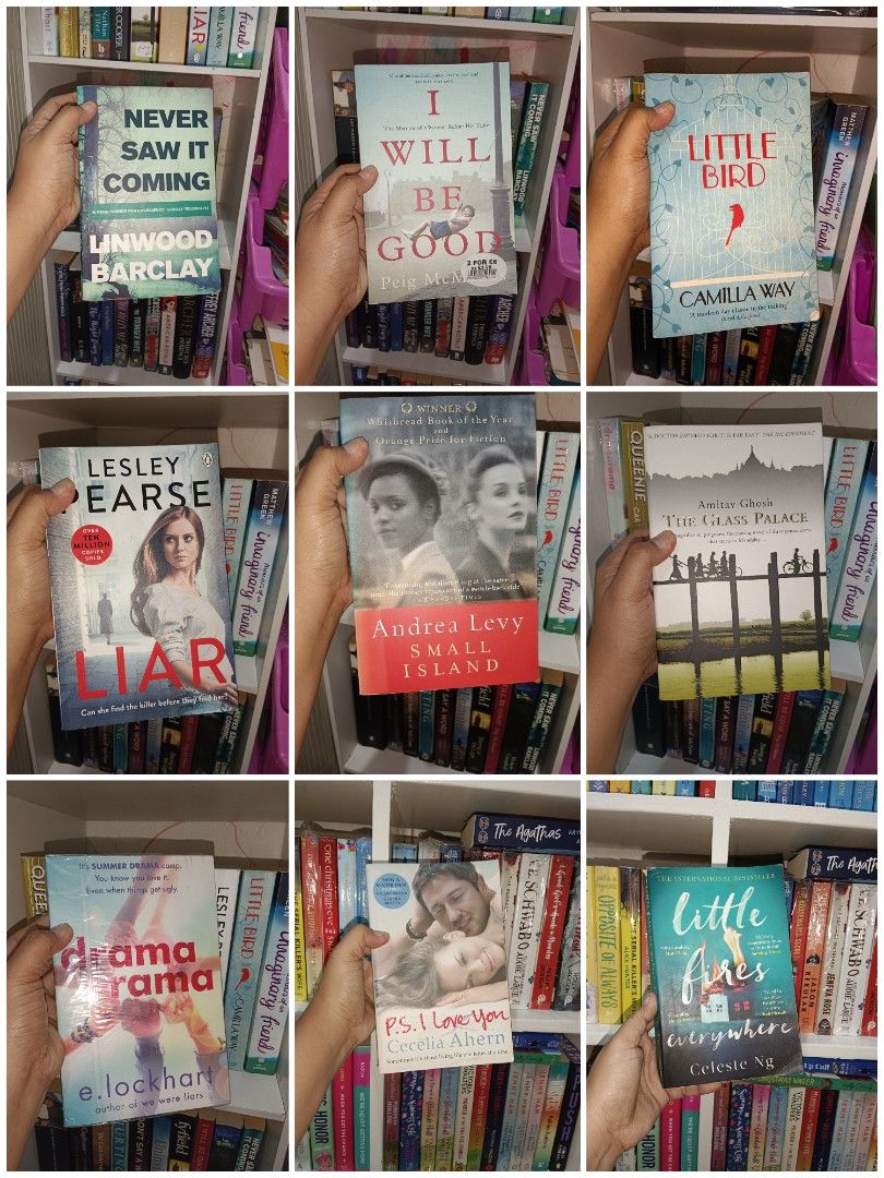 Assorted Fiction and Thriller Novels Paperback Collection (Category: Storybooks) located in Manila. Submitted by rosareads (Listing ID 1467025419, Image 3). Description: - Massive collection of bestselling thriller, romance, and drama paperbacks - Featured authors: Lisa Jewell, Shari Low, Liane Moriarty, and many others - Great mix of suspenseful mysteries and light reads with nice cover art - Clean pages, well-maintained, and ready for your next