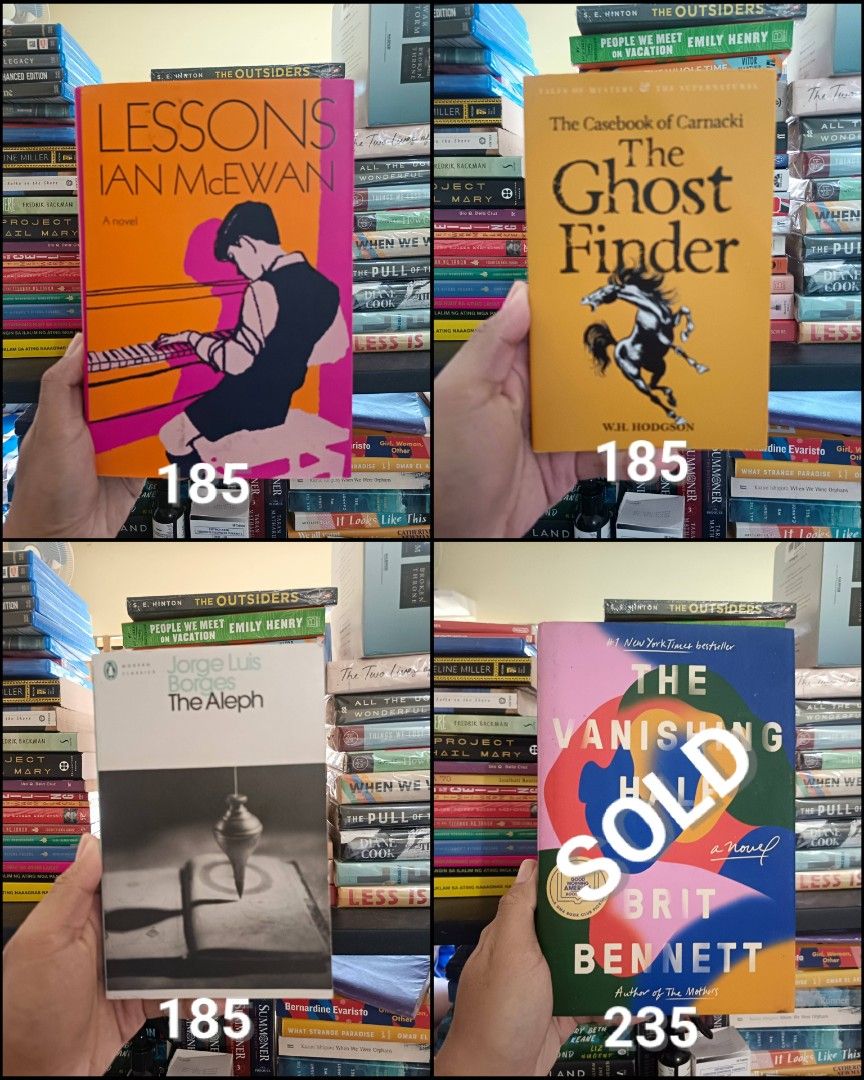 Assorted Fiction Books (Category: Storybooks) located in Manila. Submitted by drey911 (Listing ID 1467137938, Image 3). Description: - Curated selection of fiction and literature paperbacks - Featured authors: Salman Rushdie, Ben Okri, Anne Enright, Jeffrey Eugenides, Ian McEwan, Jorge Luis Borges, and more - Prices: ₱150 to ₱400 per book (refer to individual photos) - Note: Some titles are already sold - Action: Please send a message to check sp