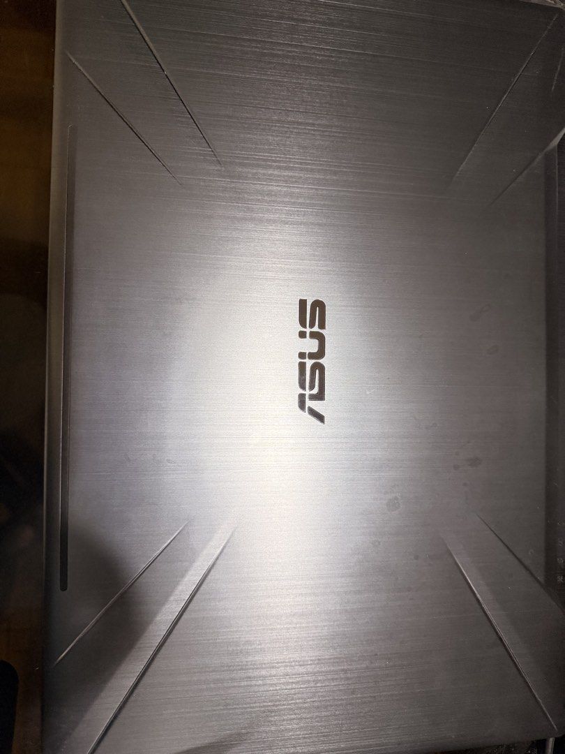 ASUS TUF FX504 (Category: Laptops & Notebooks) located in Caloocan City. Submitted by randolphpadua18 (Listing ID 1467058036, Image 1). Description: Model and Specs: - Asus TUF FX504 - INTEL i7 8th gen - RAM: 8gb DDR4 - SSD + HDD - 17.3 inches Issue: - Trackpad: plastic wear off (but can still be removed) - LCD Screen: after 30 minutes 3 lines will appear (but it does not glitch or their is also no sudden shutdown). Can still be used for hours. -