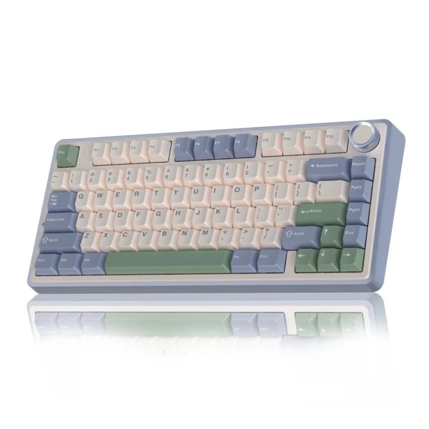 AULA F75 Knob Side-Printed Mechanical Keyboard (Emerald, Reaper ...