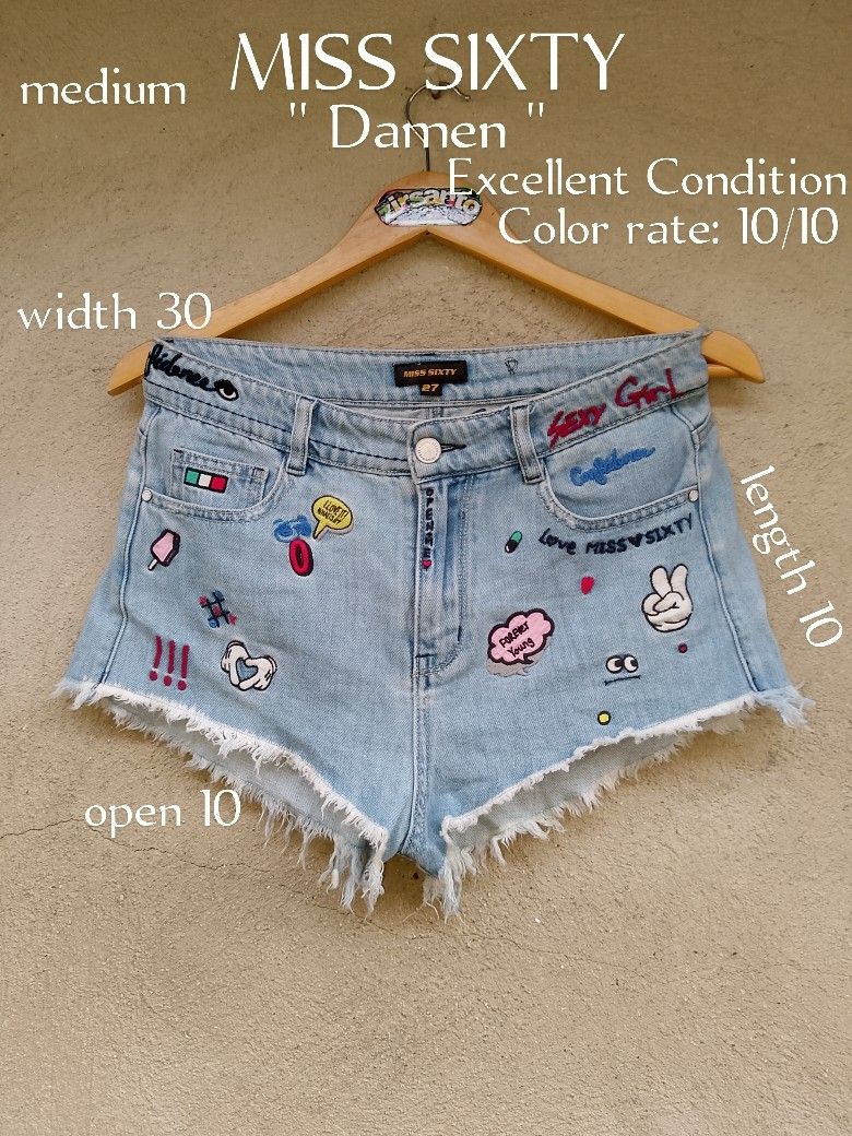 AUTHENTIC! " MISS SIXTY (Damen) WOMEN " (Category: Shorts) located in Danao, Cebu. Submitted by psychypymb40965 (Listing ID 1467142545, Image 1). Description: details are in first photo ‎pm/dm for other details,issues or transactions ‎negotiable! 👊😁 ‎2nd Account Available Shoes, Bags, Sandals, Slippers & more footwear just click the link below 💚👇😁❤️ or follow for update stocks. ‎https://www.carousell.ph/u/azaiahnere02/?t-id=PJuARdaOwh_179240