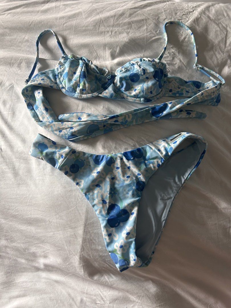 AUTHENTIC BLACKBOUGH blueberry bikini (Category: Bikinis & Swimsuits) located in Pasig City. Submitted by bili_nakayo (Listing ID 1467047271, Image 1). Description: Used twice or thrice only. Bought from the warehouse sale years ago. No flaws at all Looks cute and fits petite best! Size small Payment is through Gcash, maribank, or gotyme bank Payment before shipping. Buyer handles shipping fee. FROM PASIG.
