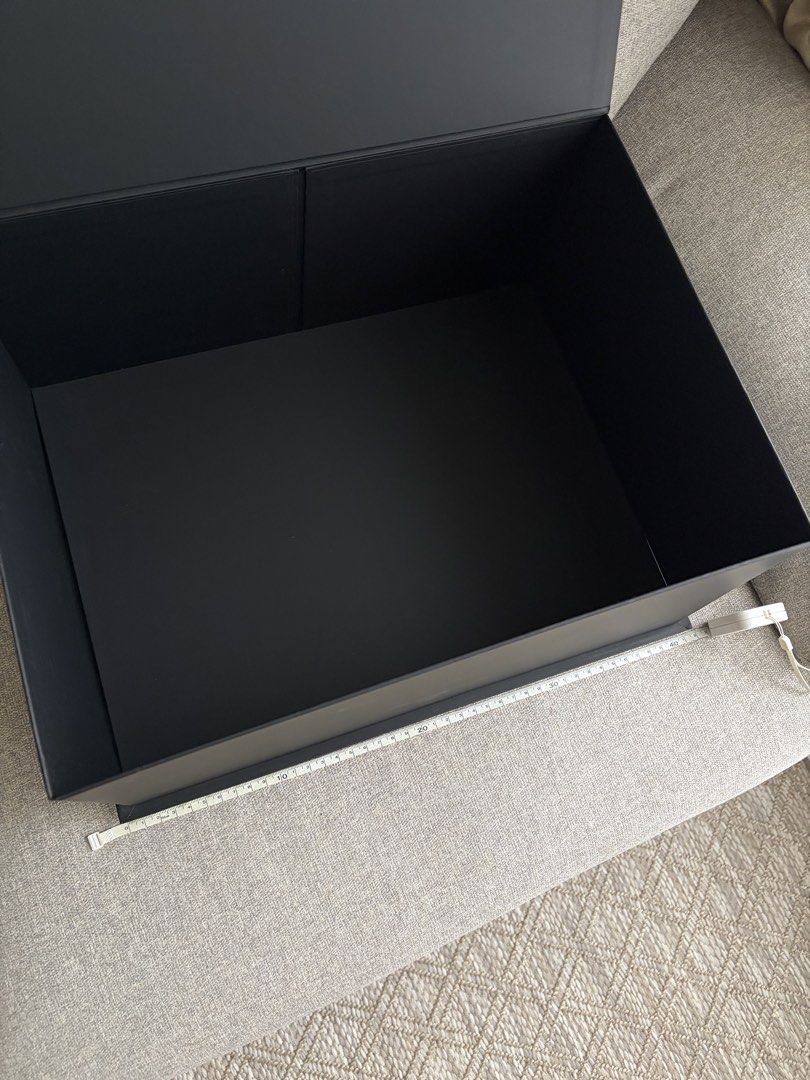 Authentic Chanel Boxes (empty) (Category: Luxury Bags & Wallets) located in Pasig City. Submitted by dm.shop (Listing ID 1467072400, Image 3). Description: Authentic Chanel Boxes for sale as a bundle. Refer to the photos for actual dimensions. 1 - large box (magnetic closure) 1 - small box (2pc lift-off type lid).