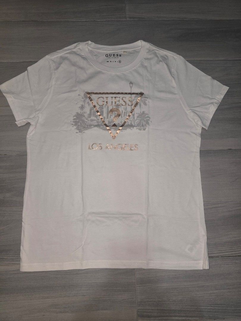 Authentic Guess Shirt (Category: Shirts) located in Cavite. Submitted by pearlandgrace (Listing ID 1467077340, Image 3). Description: no tag brand new from US armpit to armpit 21 inches length 27 inches size XL plus SF.