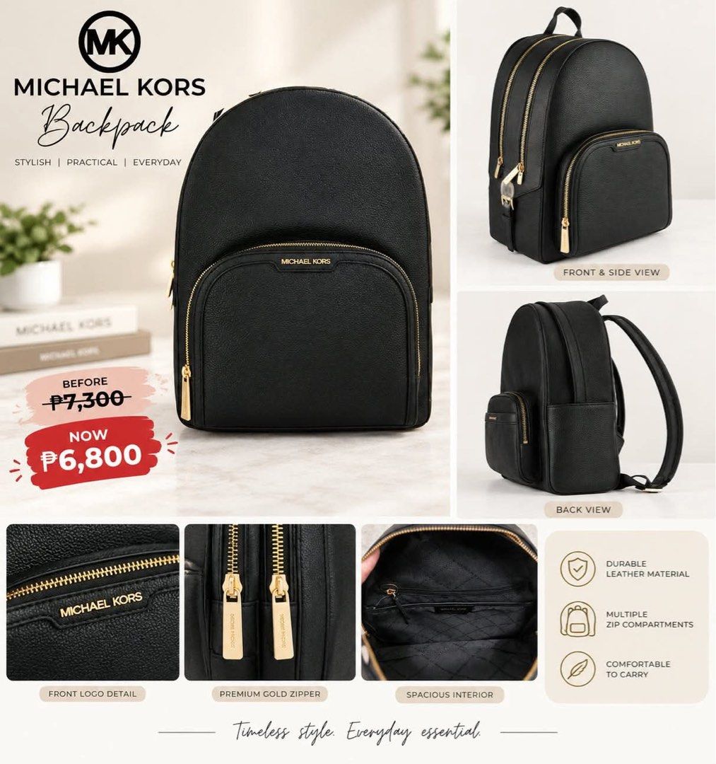 Authentic MK backpack (Category: Luxury Bags & Wallets) located in Angono. Submitted by ibaibastore (Listing ID 1466992150, Image 1). Description: .