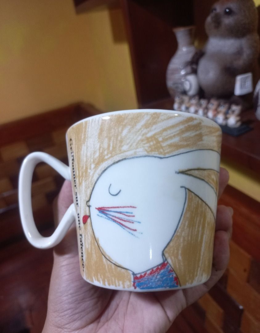 Authentic Shinzi Katoh" Quiqui" Ceramic Rabbit Mug (Category: Coffee & Tea Tableware) located in Pugo. Submitted by mhylee_fang1989 (Listing ID 1467118594, Image 2). Description: .