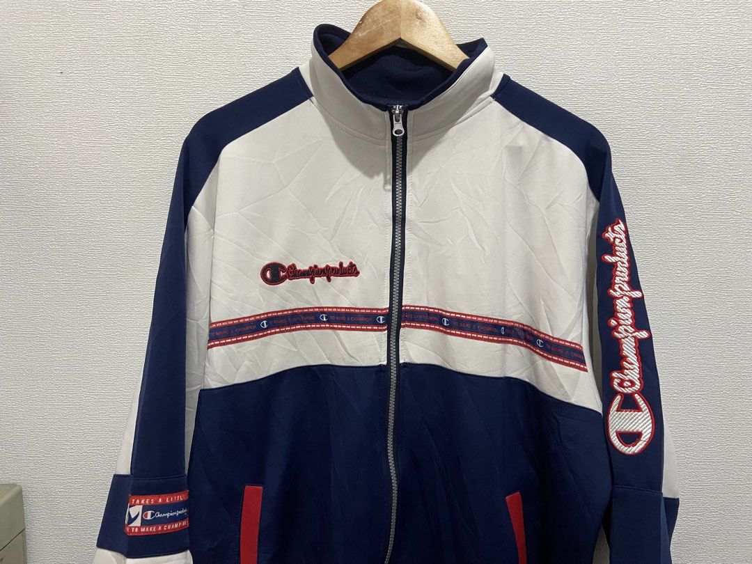 AUTHENTIC VINTAGE CHAMPION USA track jacket (Category: Coats, Jackets and Outerwear) located in San Jose del Monte. Submitted by badthriftzel090 (Listing ID 1467032373, Image 2). Description: Need wash minimal yellow stain Dimes:23x29 large on tag Excellent condition Color rate:9.5/10.
