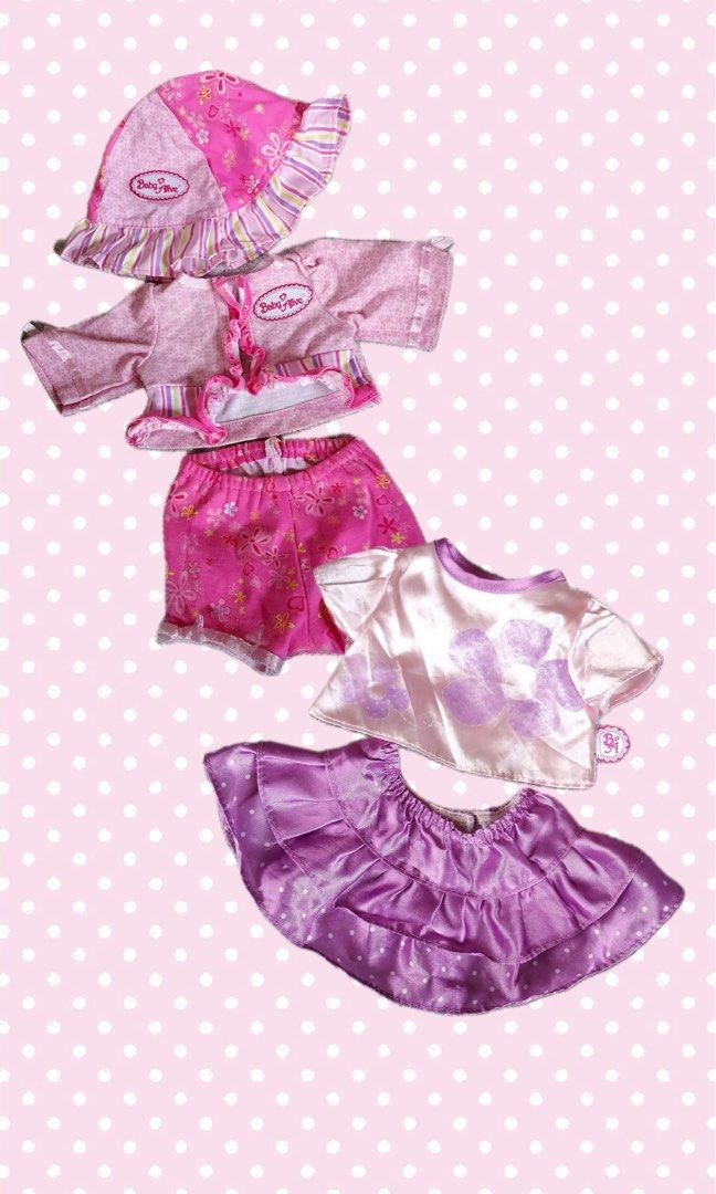 Baby Alive Doll Clothes Rare (Category: Kids Toys) located in Malabon City. Submitted by mika_rica (Listing ID 1467166146, Image 1). Description: Not for sale! 🩷 Looking for swap for a good condition baby alive! learns to potty or baby alive 2006 ! just send me a message 🩷 these clothes are rare and hard to find ! .