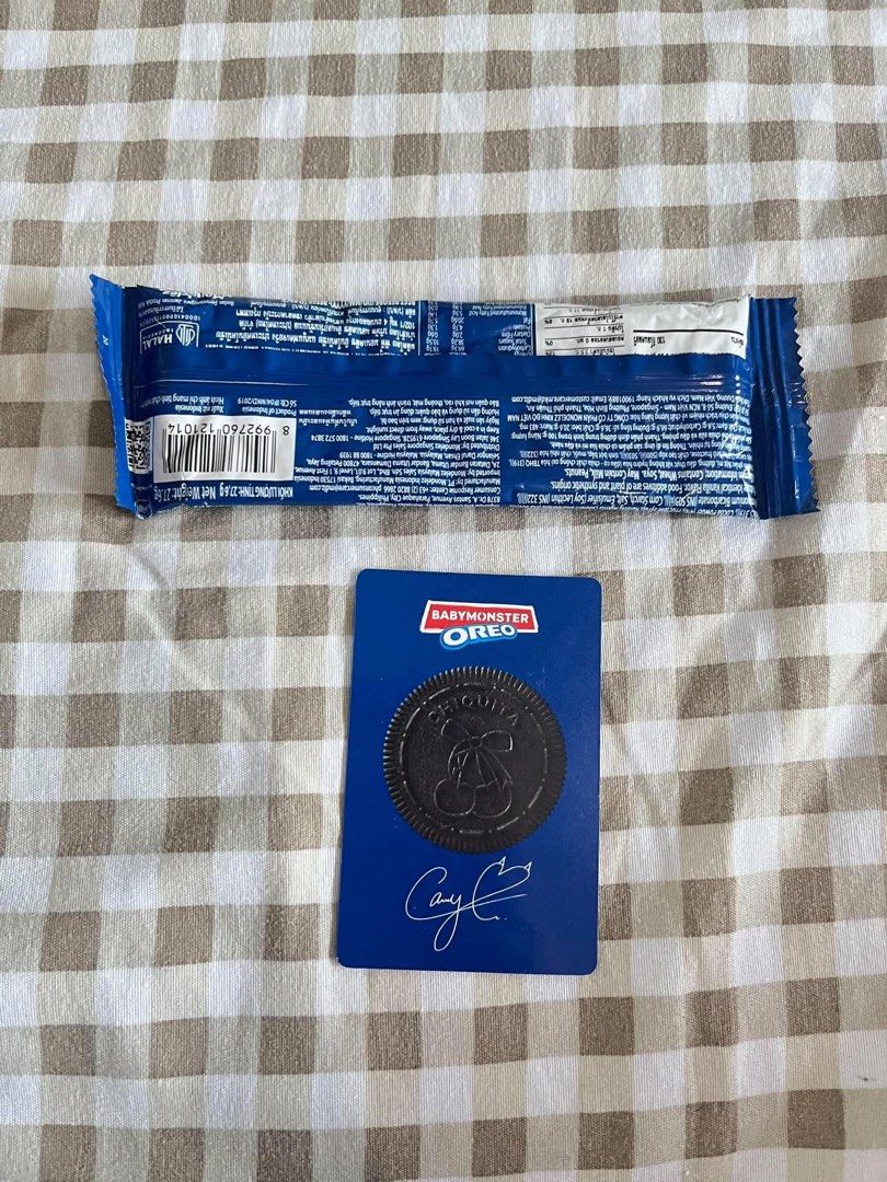 Baby monster oreo take all (Category: Trading Cards Accessories) located in Taguig. Submitted by danaqcumber (Listing ID 1467036316, Image 2). Description: Hi po, it will be a bit damaged.