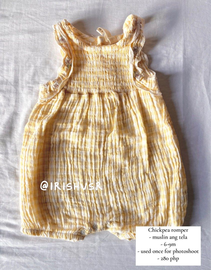 Baby Rompers (Category: Babies & Kids Fashion) located in Las Pinas. Submitted by estelleee.star (Listing ID 1467168084, Image 1). Description: Prices and sizes are included in the photos..
