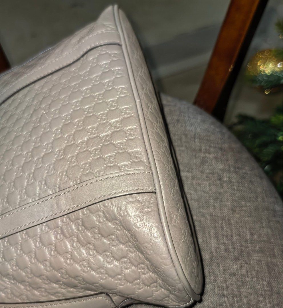 Bag (Category: Luxury Bags & Wallets) located in Sariaya. Submitted by hand2you14 (Listing ID 1467167587, Image 3). Description: Preowned Gucci mini dome bag Grey color Missing strap , elegant as hand a hand bag.