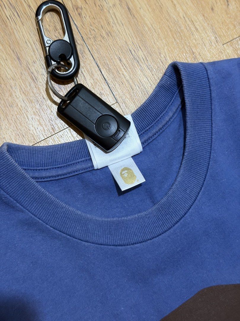 BAPE Big Head Tee (Blue) (Category: Tshirts & Polo Shirts ) located in Danao, Cebu. Submitted by yunoball (Listing ID 1467080167, Image 3). Description: Size L on tag 21.5x28.5 Condition: excellent Issues: none Guaranteed authentic.