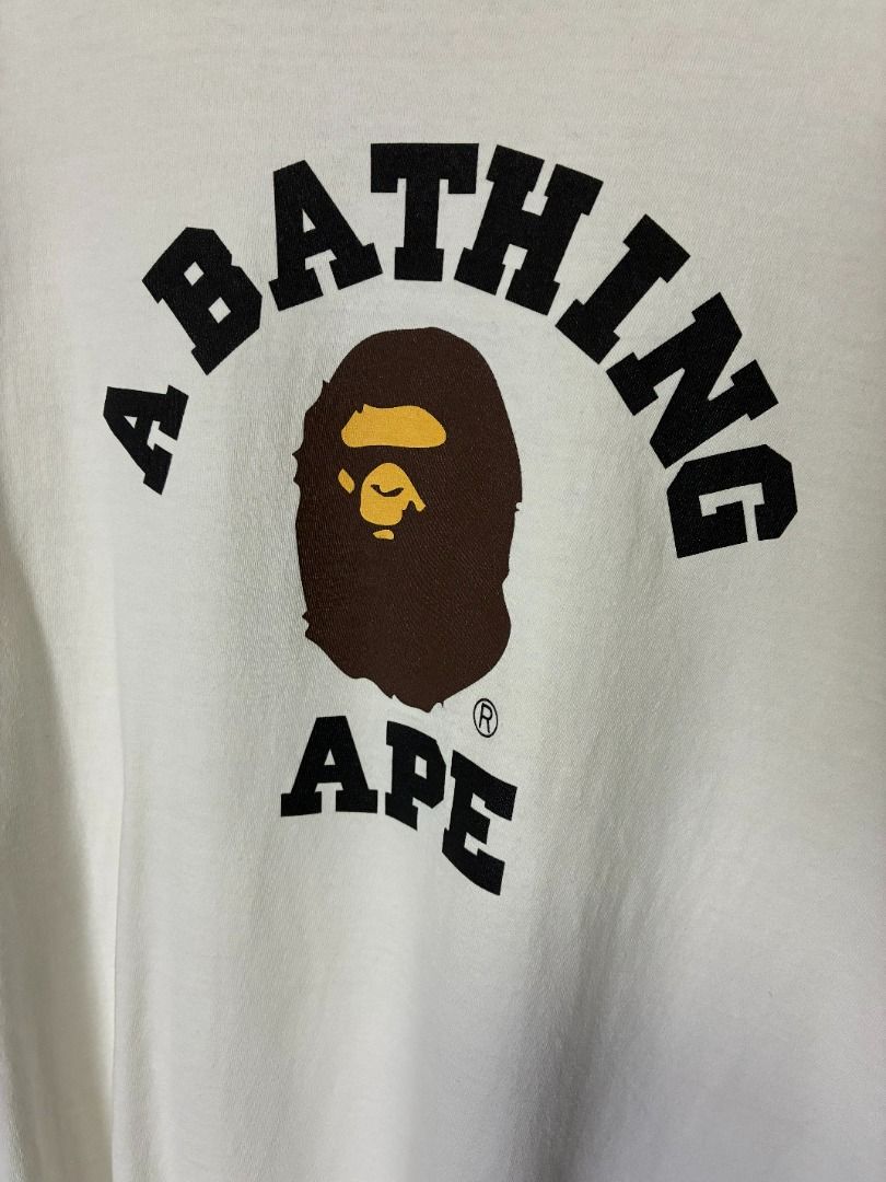 BAPE COLLEGE TEE (Category: Tshirts & Polo Shirts ) located in Palayan City. Submitted by goodcatch_store (Listing ID 1467145299, Image 2). Description: Want To Sell 🏷️ BAPE COLLEGE TEE Size (W) 21 / L) 27 L ON TAG Color Rate - 9.8/10 or Better Color May Vary Due To Light Flawless 💯 DM📩.