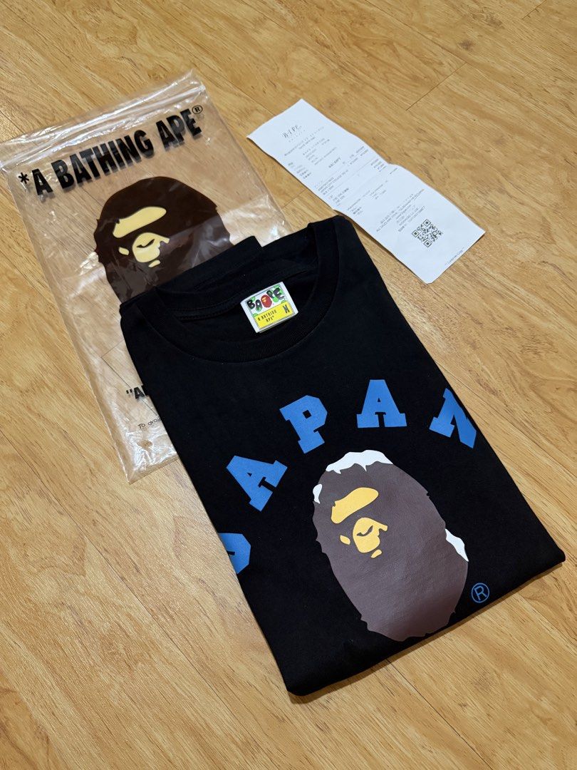 BAPE Japan Snow Head Tee (Category: Tshirts & Polo Shirts ) located in Danao, Cebu. Submitted by yunoball (Listing ID 1467081674, Image 3). Description: Size M on tag 21-27 Brandnew complete with receipt Bought in japan Guaranteed authentic.