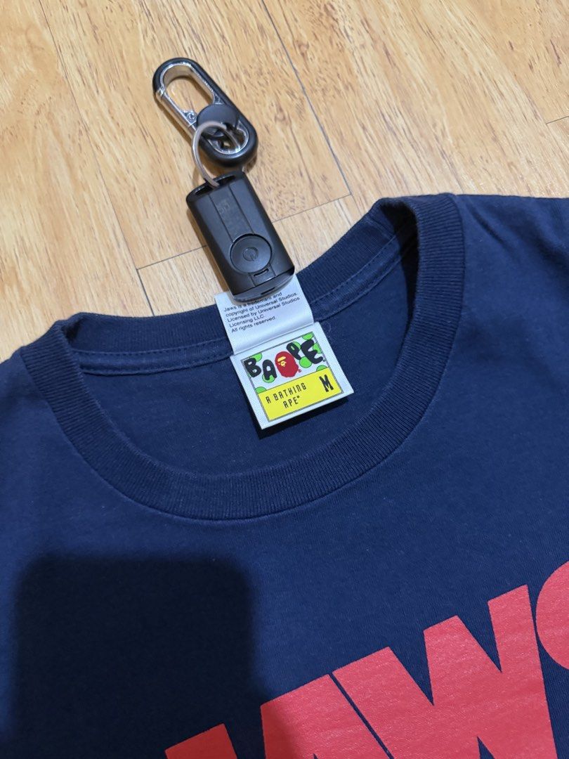 BAPE Jaws Tee (Category: Tshirts & Polo Shirts ) located in Danao, Cebu. Submitted by yunoball (Listing ID 1467081568, Image 3). Description: Size M on tag 19x26 Condition: excellent Issues: none Guaranteed authentic.