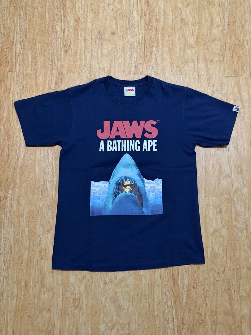 BAPE Jaws Tee (Category: Tshirts & Polo Shirts ) located in Danao, Cebu. Submitted by yunoball (Listing ID 1467081568, Image 1). Description: Size M on tag 19x26 Condition: excellent Issues: none Guaranteed authentic.