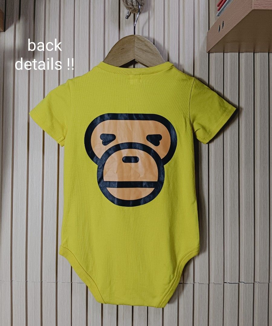 Bape Kids Yellow Baby Milo (Category: Babies & Kids Fashion) located in Manila. Submitted by kidsthrifthustle (Listing ID 1467157763, Image 3). Description: BAPE KIDS BABY MILO (LEGIT) 12-18 MONTHS GOOD AS NEW.
