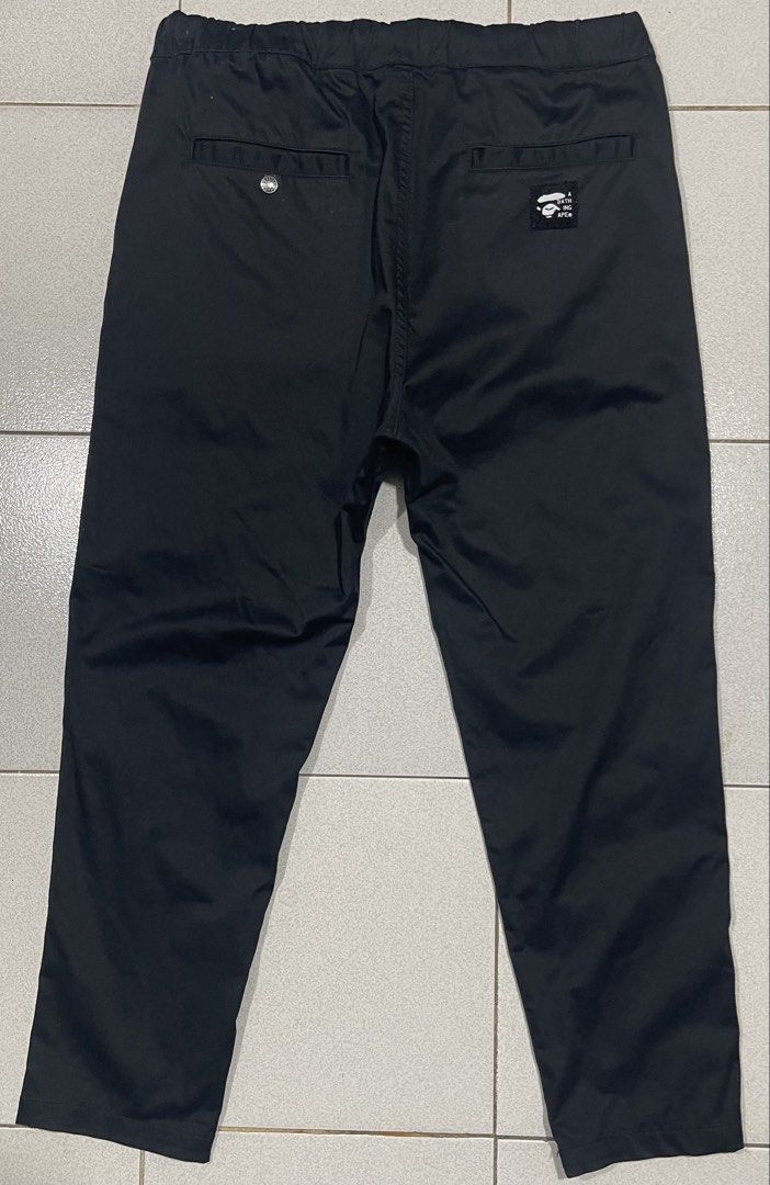 Bape Pants (Category: Trousers) located in Mandaue City. Submitted by MJ_80 (Listing ID 1467110150, Image 2). Description: Bape Black Pants Size Medium Fits 34 Waist See photos for measurements Color rate & Condition : 9.9/10 Price : 2,500.