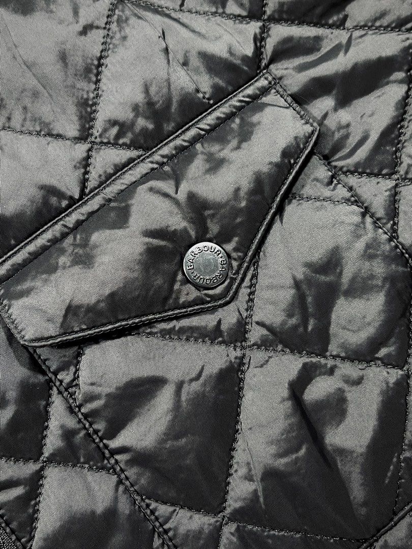 Barbour City Quilted Jacket (Category: Coats, Jackets and Outerwear) located in Baguio. Submitted by highland.archives (Listing ID 1467085782, Image 3). Description: Pristine condition Width: 23 Length: 27 Shoulders: 19 Sleeve length: 25 Hem: 21.