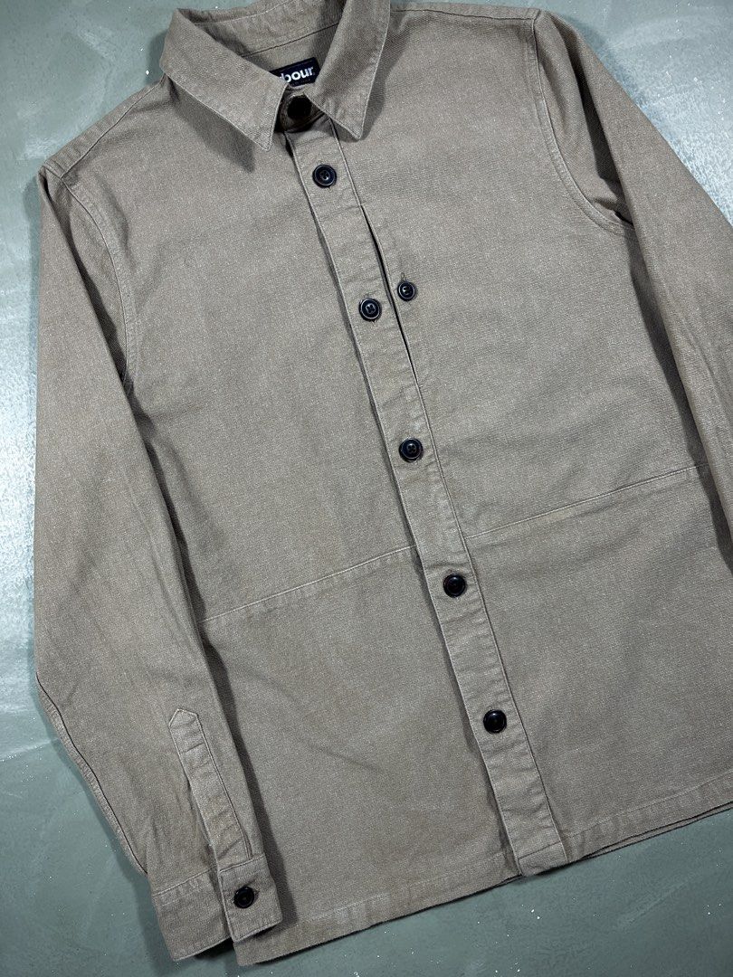 Barbour Kettleness Canvas Overshirt (Category: Coats, Jackets and Outerwear) located in Baguio. Submitted by highland.archives (Listing ID 1467081921, Image 3). Description: Pristine condition Width: 21.5 Length: 28 Shoulders: 17.5 Sleeve length: 25.5 Hem: 21.