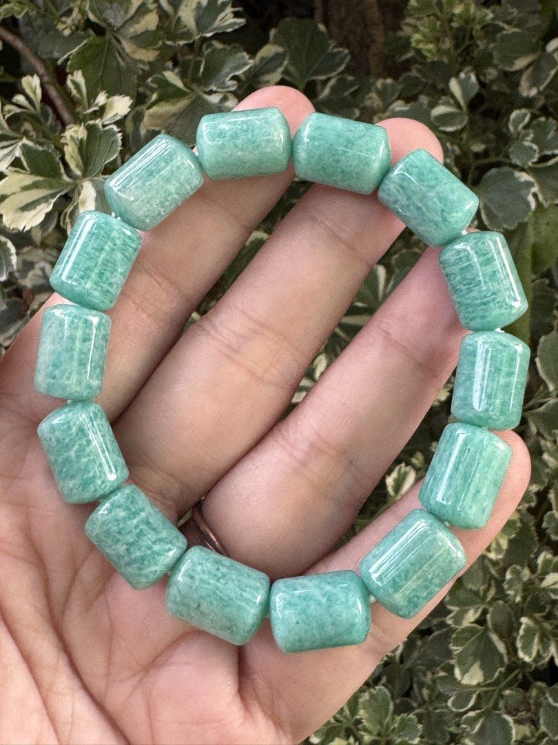 BARREL AMAZONITE 🍡B4_JC002 (Category: Bracelets) located in Bulacan. Submitted by selling_low_by_bella_ben (Listing ID 1466993850, Image 1). Description: BARREL AMAZONITE 🍡B4_JC002 🏷️ 680 10 mm bead size 17 cm wrist.