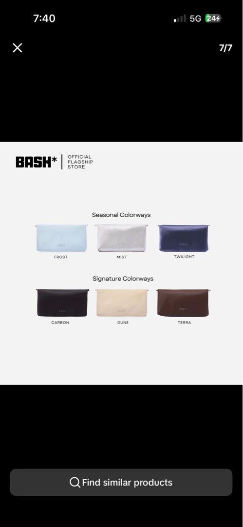 BASH Alps Collection Cache Wallet (Category: Purses & Pouches) located in La Trinidad. Submitted by caicai1926 (Listing ID 1466971376, Image 2). Description: available color : misy & frost.