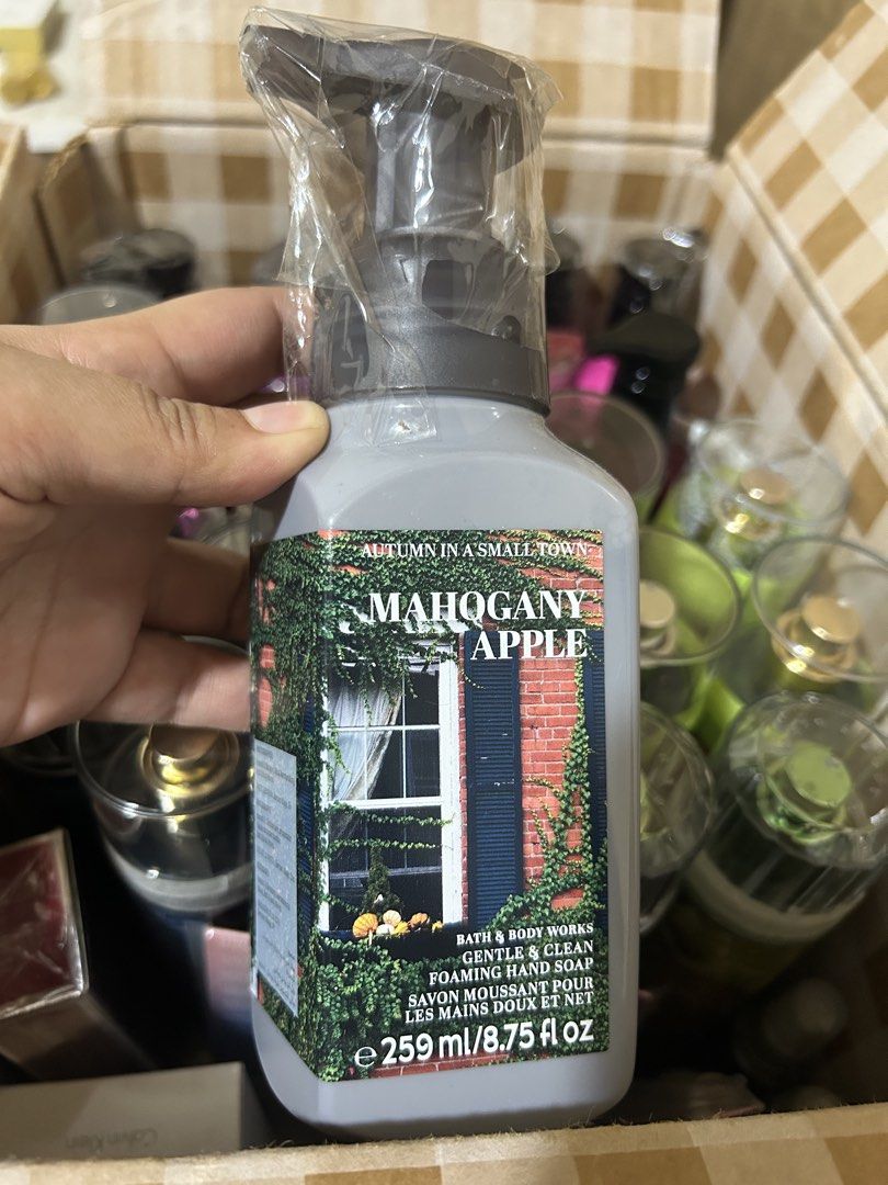 Bath and Body Works Hand Soap Assorted Scents (Category: Bath) located in Las Pinas. Submitted by ds_products2016 (Listing ID 1467027872, Image 2). Description: - 0rig Bath & Body Works hand soaps - 2x Ghoul Friend Cleansing Gel Hand Soap 236 ml each - 1x Mahogany Apple Gentle & Clean Foaming Hand Soap 259 ml - 100% brand new and sealed - Great stock-up set for home bathrooms, kitchen, or office sinks.