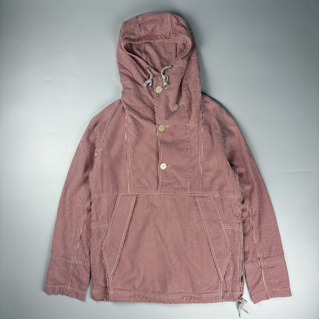 Beams - B:MING - Hickory Stripe Gunner Smock Jacket (Category: Coats, Jackets and Outerwear) located in Bacolod City. Submitted by cast.archives (Listing ID 1467116722, Image 1). Description: Beams - B:MING - Hickory Stripe Gunner Smock Jacket Size: Medium fits Condition: Excellent Flaw: None.