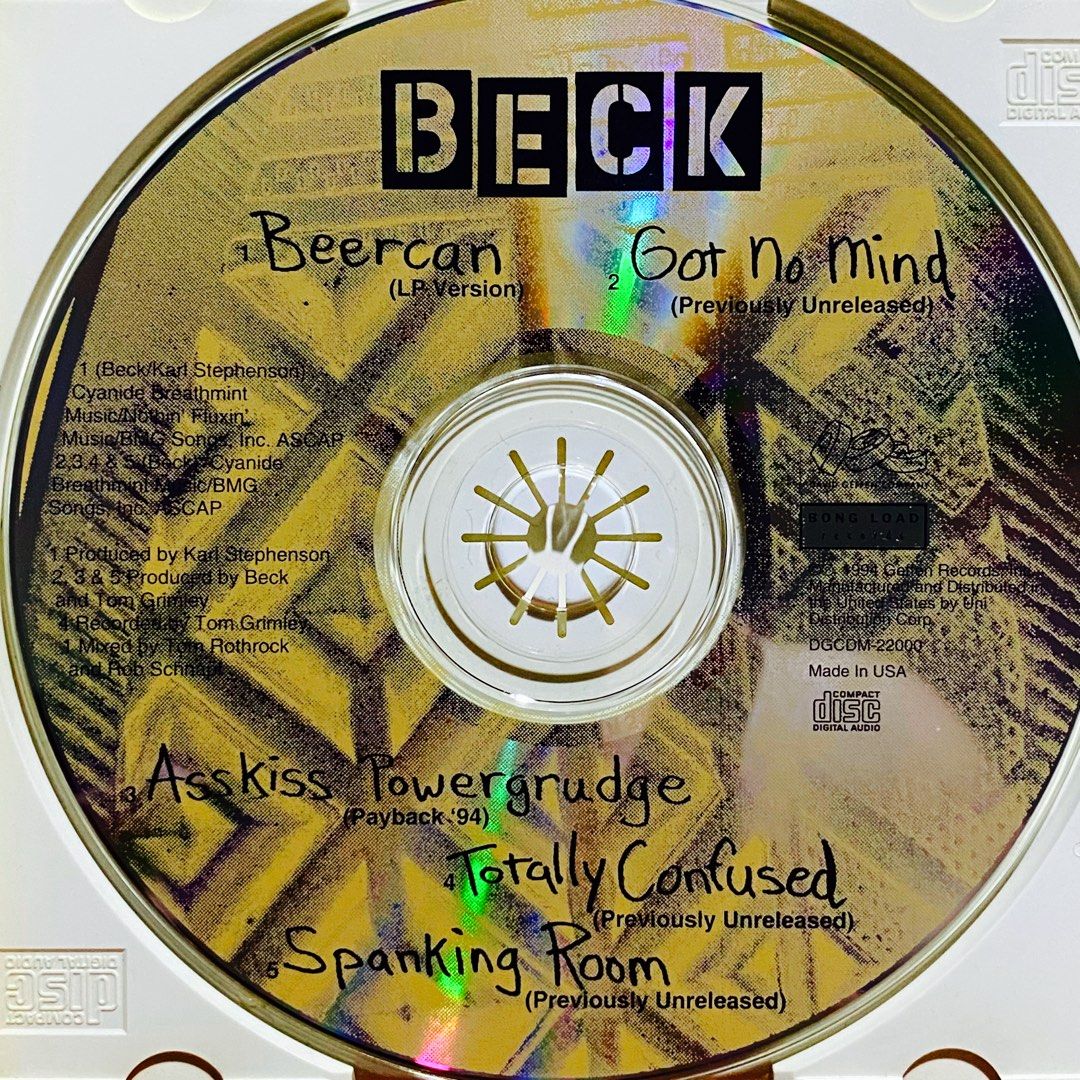 Beck - Beercan Maxi CD Single (Category: CDs & DVDs) located in Taguig. Submitted by znarfscriber (Listing ID 1467086465, Image 3). Description: Beck Beercan Maxi CD Single Made In The USA DGC Records 1994 Cover: EX Media: NM RFS: Decluttering/Need Funds.