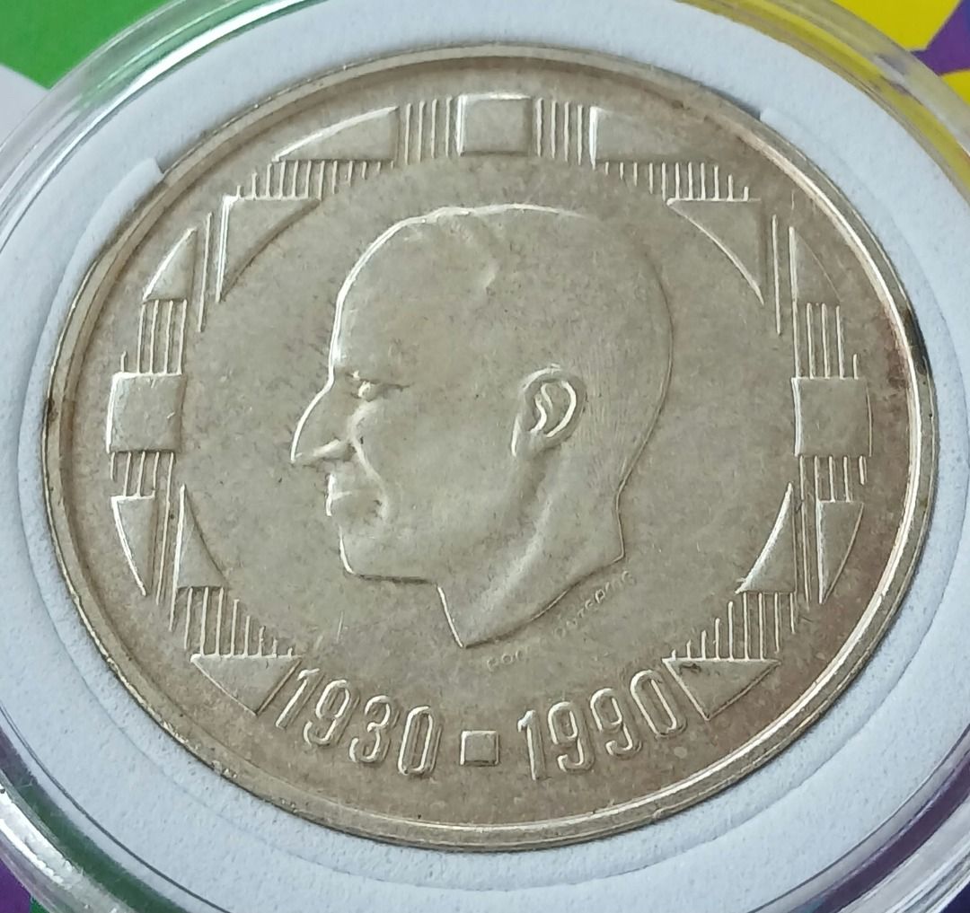 Belgium 500 Francs 1990 Silver Coin (Category: Currency) located in Quezon City. Submitted by allaboutcollectibles (Listing ID 1467003086, Image 2). Description: What you see is what you get. Issuer: Belgium Year: 1990 Value: 500 Francs Composition Silver: (.833) (.167 copper) Weight: 22.85 g Diameter: 37 mm This coin is guaranted genuine, thank you for visiting my store..