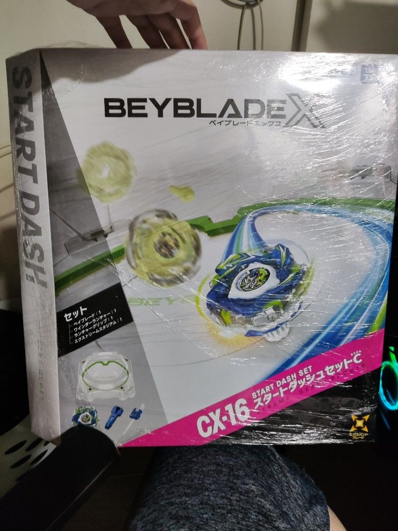 Beyblade X CX-16 Start Dash Set (Category: Action & Battle Toys) located in Quezon City. Submitted by zexa105 (Listing ID 1467010344, Image 1). Description: - Item: Beyblade X CX-16 Start Dash Set - Condition: Brand new, factory-sealed with clear plastic wrap - Complete set includes: Battle stadium, launcher, winder grip, and beyblade - Ideal starter kit for beginners and collectors ready for action - 100% authentic and ready to ship.
