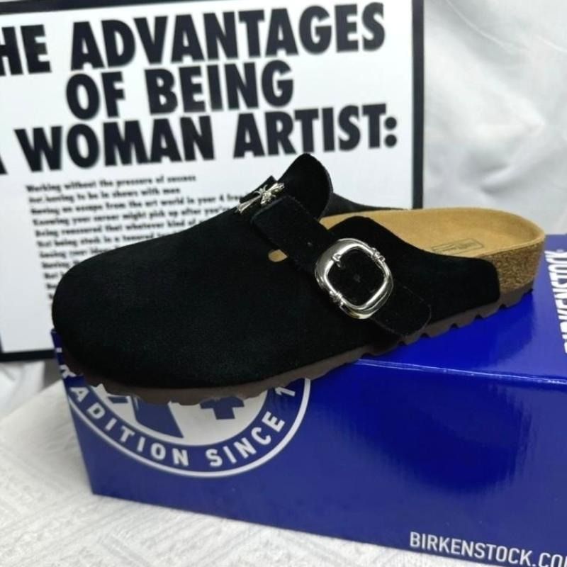 BIRKENSTOCK 黑色克羅心包頭拖鞋 涼鞋 尺碼35-46 （分類：波鞋）位於 Hong Kong。 由 samlangworth 提交（商品編號 1467058954，圖片 3）。簡介： 📐 尺碼範圍：35-46碼 🚚 訂購配送說明：落單後約5-7天到港，順豐免運費包郵送上門。