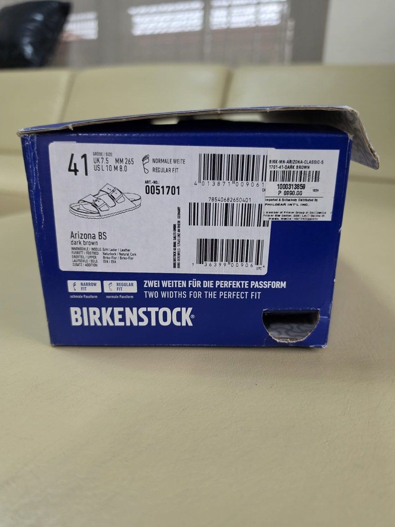 Birkenstock Arizona Classic (Category: Slippers & Slides) located in Pasig City. Submitted by chamoisee (Listing ID 1467073153, Image 3). Description: Birkenstock Arizona Classic -Dark Brown -Brandnew Deadstock -US 41:size 8 mens DM FOR FASTER TRANSACTION 📩.