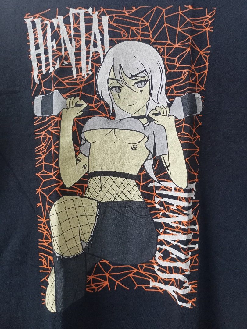 Black Anime Graphic T-Shirt (Category: Tshirts & Polo Shirts ) located in Quezon City. Submitted by kmbthrift19 (Listing ID 1467001037, Image 2). Description: FS BLACK TSHIRT H*NTAI TSHIRT IN GOOD CONDITION PRICE IS STILL NEGOTIABLE JUST PM FOR MORE INFORMATION THANKS .