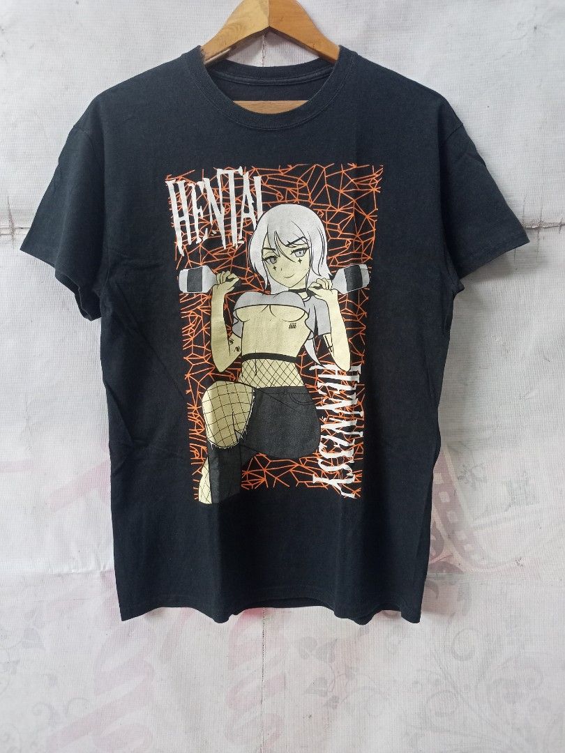 Black Anime Graphic T-Shirt (Category: Tshirts & Polo Shirts ) located in Quezon City. Submitted by kmbthrift19 (Listing ID 1467001037, Image 1). Description: FS BLACK TSHIRT H*NTAI TSHIRT IN GOOD CONDITION PRICE IS STILL NEGOTIABLE JUST PM FOR MORE INFORMATION THANKS .