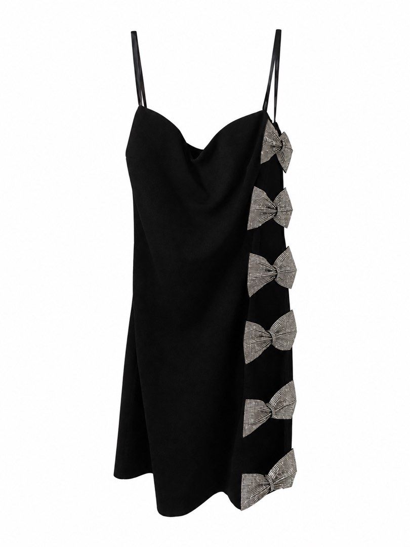 Black bling bow dress (Category: Dresses) located in Manila. Submitted by jjongkives (Listing ID 1467037912, Image 1). Description: haven’t used it yet. Tag is $79 original ( provided ). Dress is from the States .