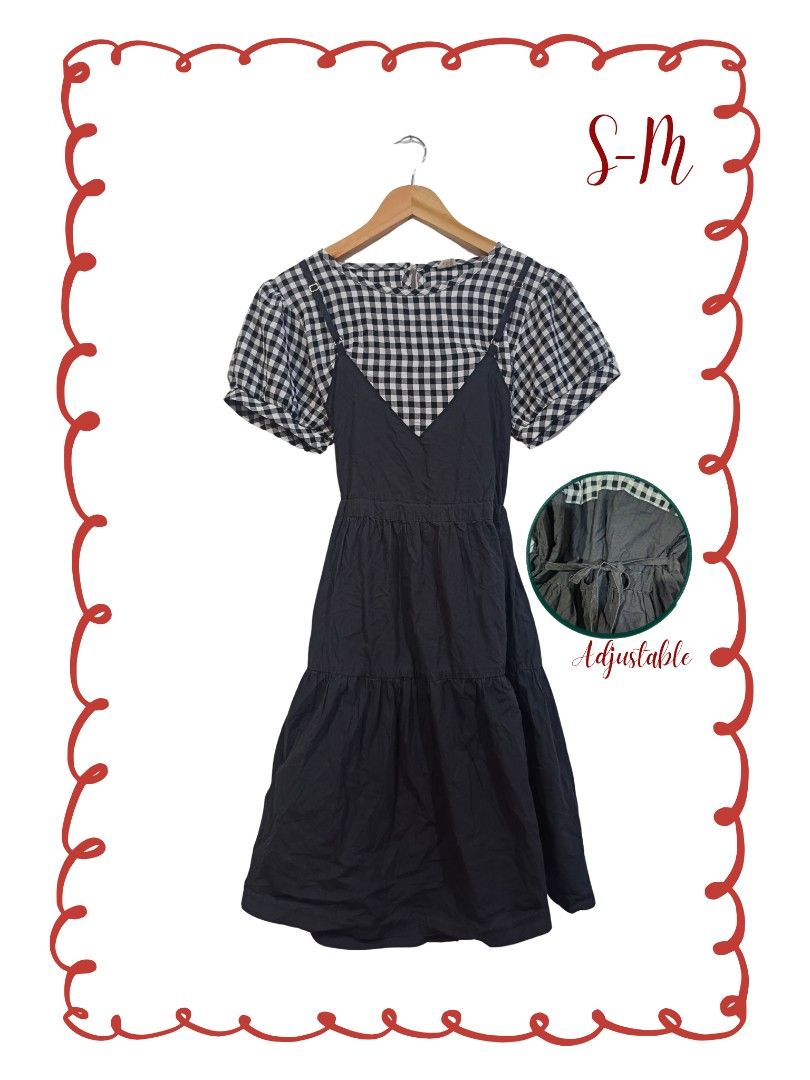 Black gingham dress (Category: Dresses) located in San Pedro. Submitted by dear__riri__ (Listing ID 1467084454, Image 1). Description: .