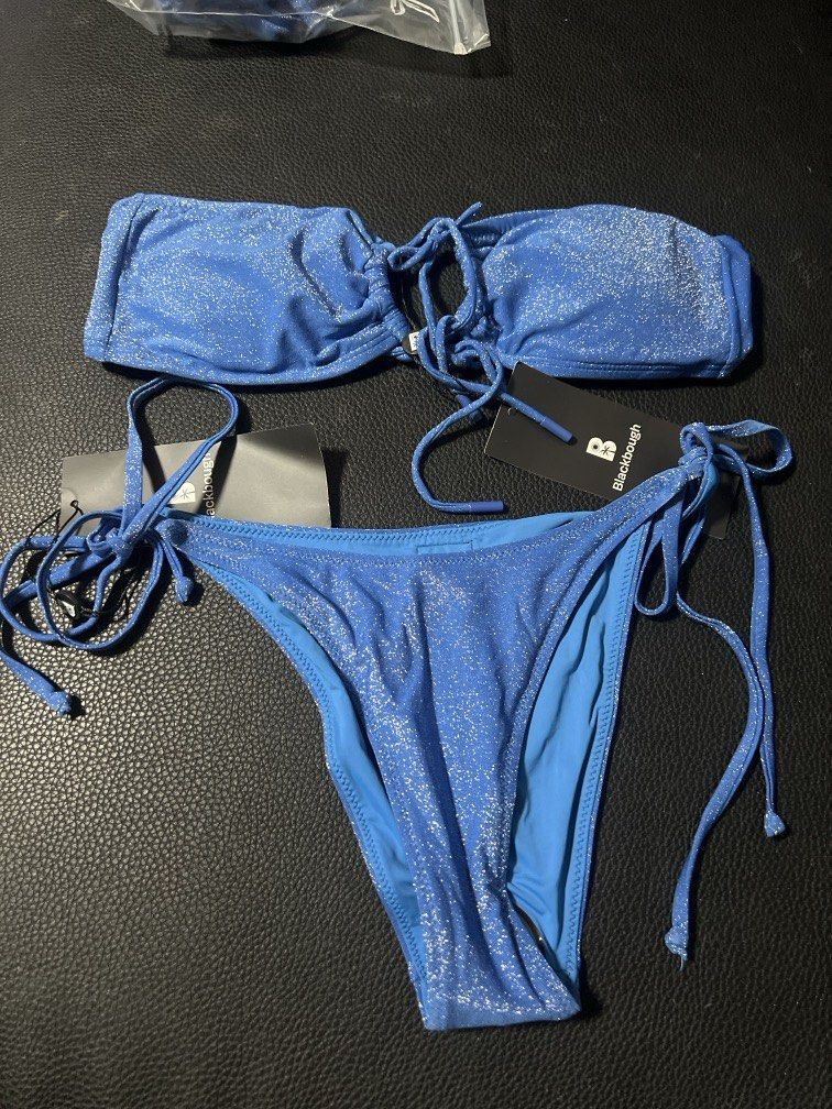 Blackbough bikini set/ Princess blue shimmer-S (Category: Bikinis & Swimsuits) located in Iloilo. Submitted by tttkhk (Listing ID 1467039303, Image 1). Description: .